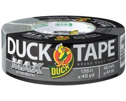 Duck Brand Max Strength Ducttape 47 mm x 45 m Zilver Supersterke Hechting Veelzijdig Langdurige Bescherming