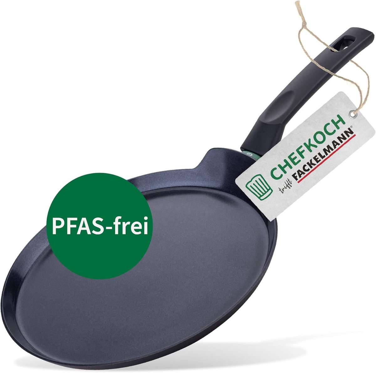 Lichte Aluminium Pannenkoekenpan 26 cm met Keramische Anti-Aanbaklaag - Geschikt voor Alle Warmtebronnen Inclusief Inductie