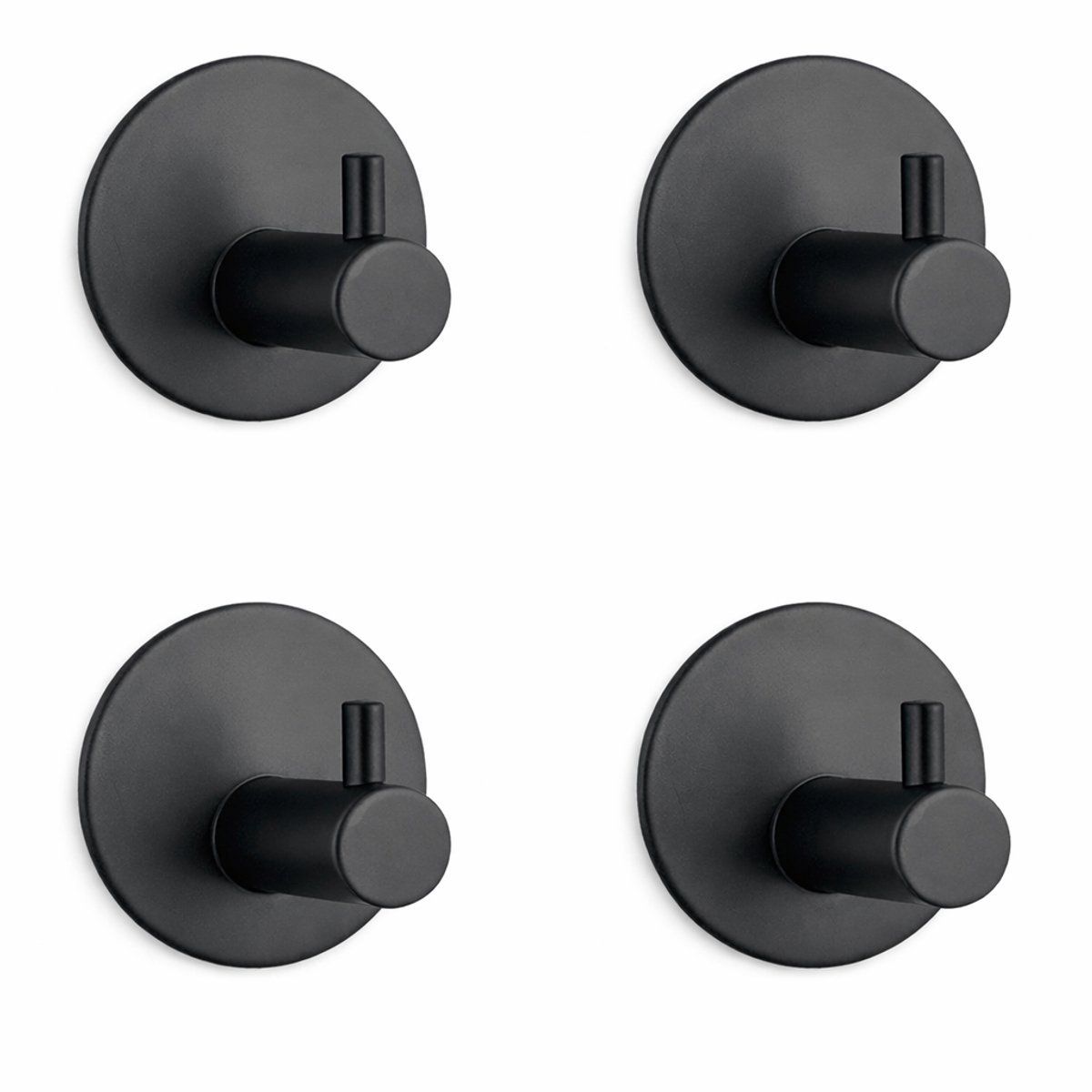 Zelfklevende Handdoekhaakjes (4 stuks) – Handdoekhaakjes – Wandhaakjes voor Badkamer, Keuken en Toilet – GREENVIDA