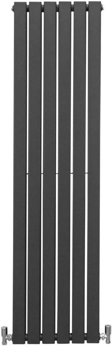 Moderne Platte Paneelradiator Antraciet 1600x420mm - Stijlvolle Centrale Verwarming