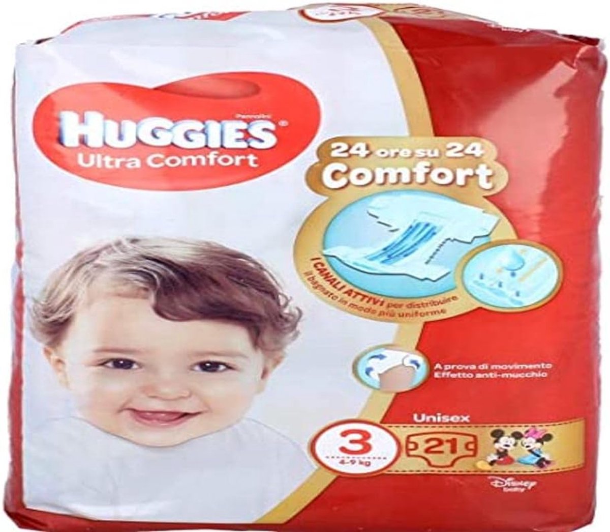 Babyluiers Maat 3 - Comfort Luiers - Actieve Baby - Bewegingsvrije Kanelen - 4-9 kg - Wit