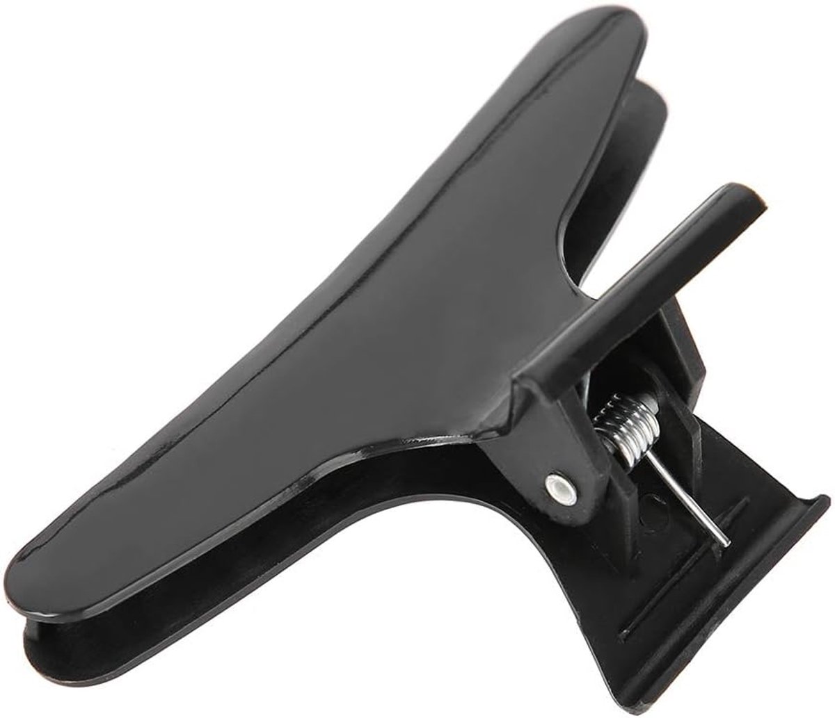 12x Professionele Zwarte Haarclips voor Secties en Knippen - Sterke Kappersklauwen