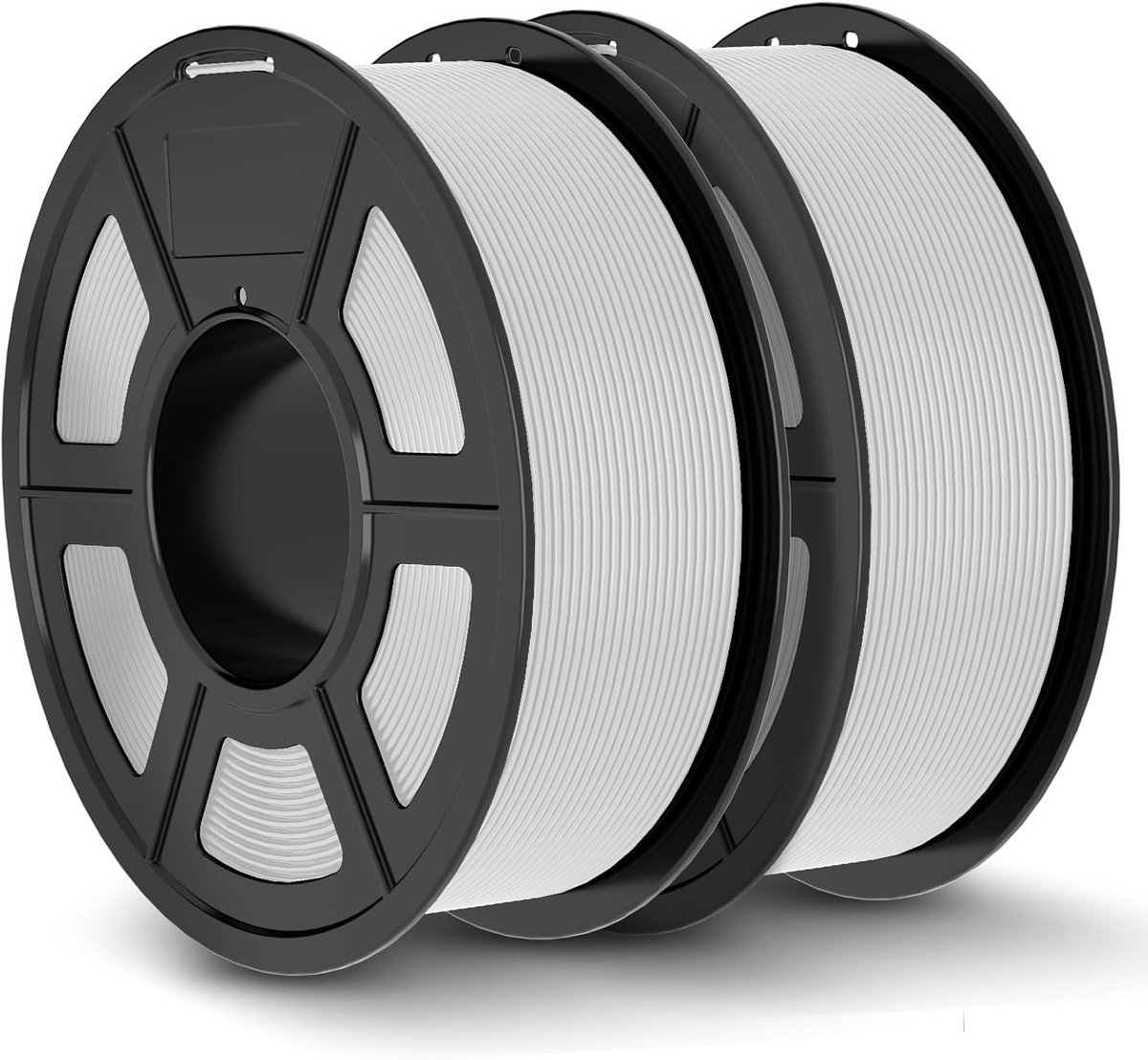 3D Printer Filament - PLA Plus Materiaal - Modelbouw Printen - Hoge Taaiheid Nauwkeurig - 1.75mm 2x1.1kg - Wit