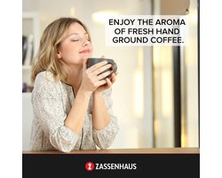 Houten Koffiemolen met Keramisch Molenwerk - Handmatige Bonenmaler