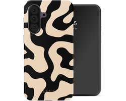 Selencia Hoesje - Geschikt voor Samsung Galaxy A37 (5G) - Backcover - Art Wave Black