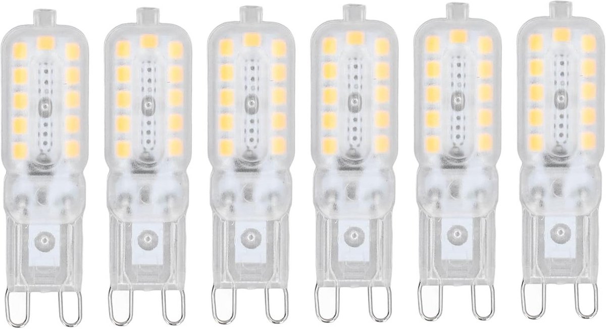 6Pcs G9 LED Dimbare Lampen 5W - Ideaal voor Vervanging van Lampen