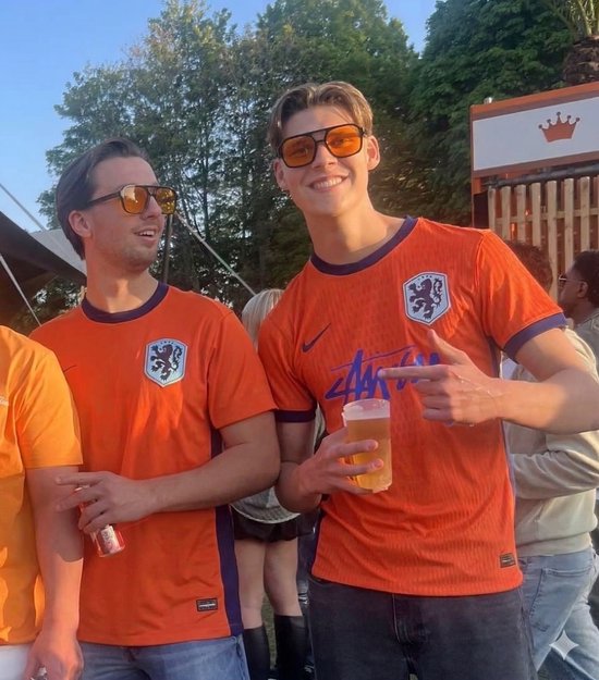 LUCCIO - Koningsdag bril - Oranje bril - Festival bril - Oranje accessoires - Unisex - Koningsdag kleding van Merkloos — afbeelding 3