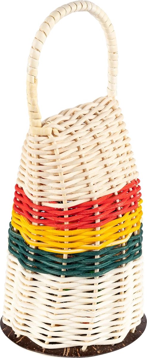 Groot Caxixi Shaker Instrument - Helder Geluid, Rotan en Kokosnootbodem