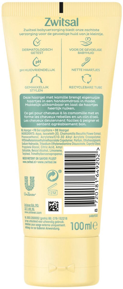 Zwitsal Haargel Baby 100 ml van Merkloos — afbeelding 5