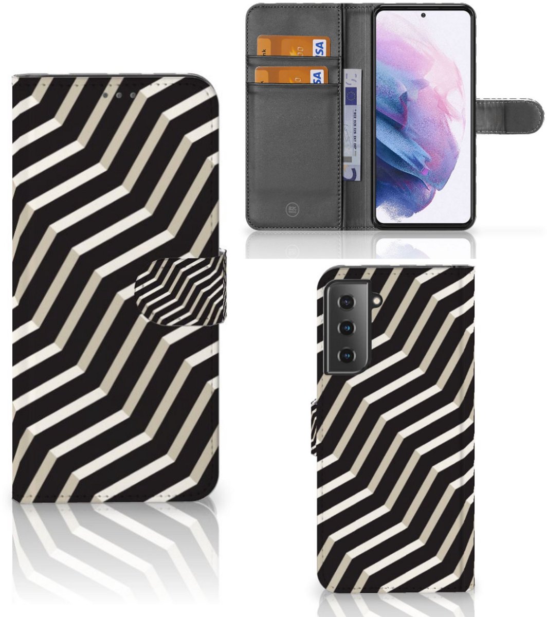 Boekhoesje voor Samsung Galaxy S21 Plus Book Case Illusion