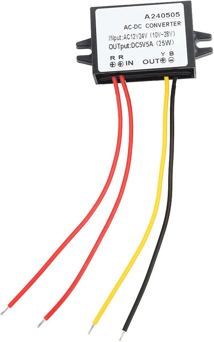 AC naar DC Spanningsomvormer 12V 24V naar 5V Converter Module 5A voor Elektronica