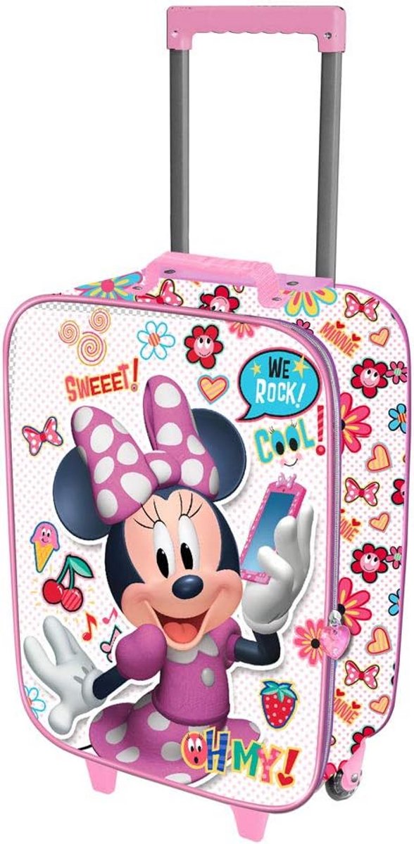 Ohmy! 3D Zachte Kinderen Koffer - 52 cm - Minni Muis Design