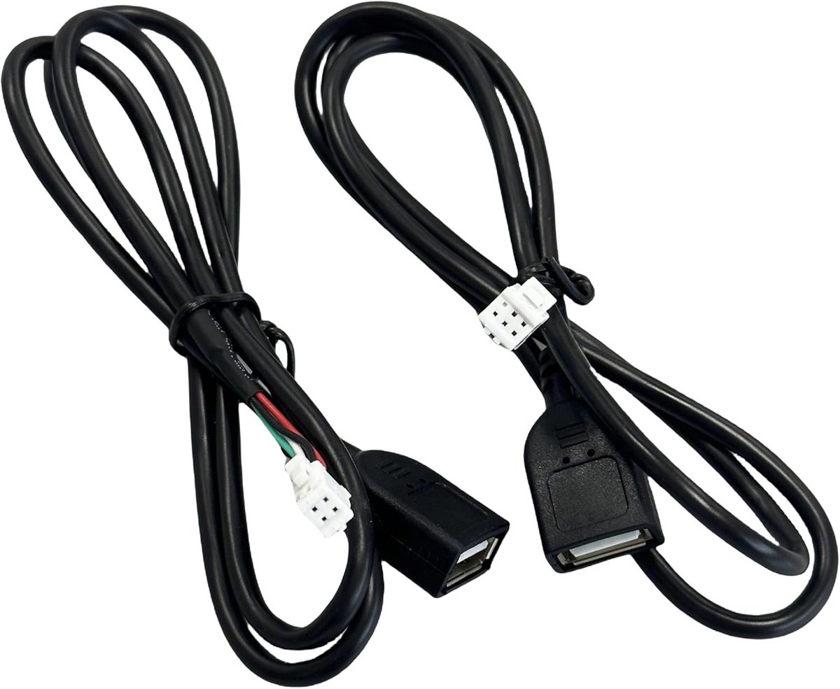 USB-Kabeladapter voor Autoradio - 4-pins en 6-polige Verbinding