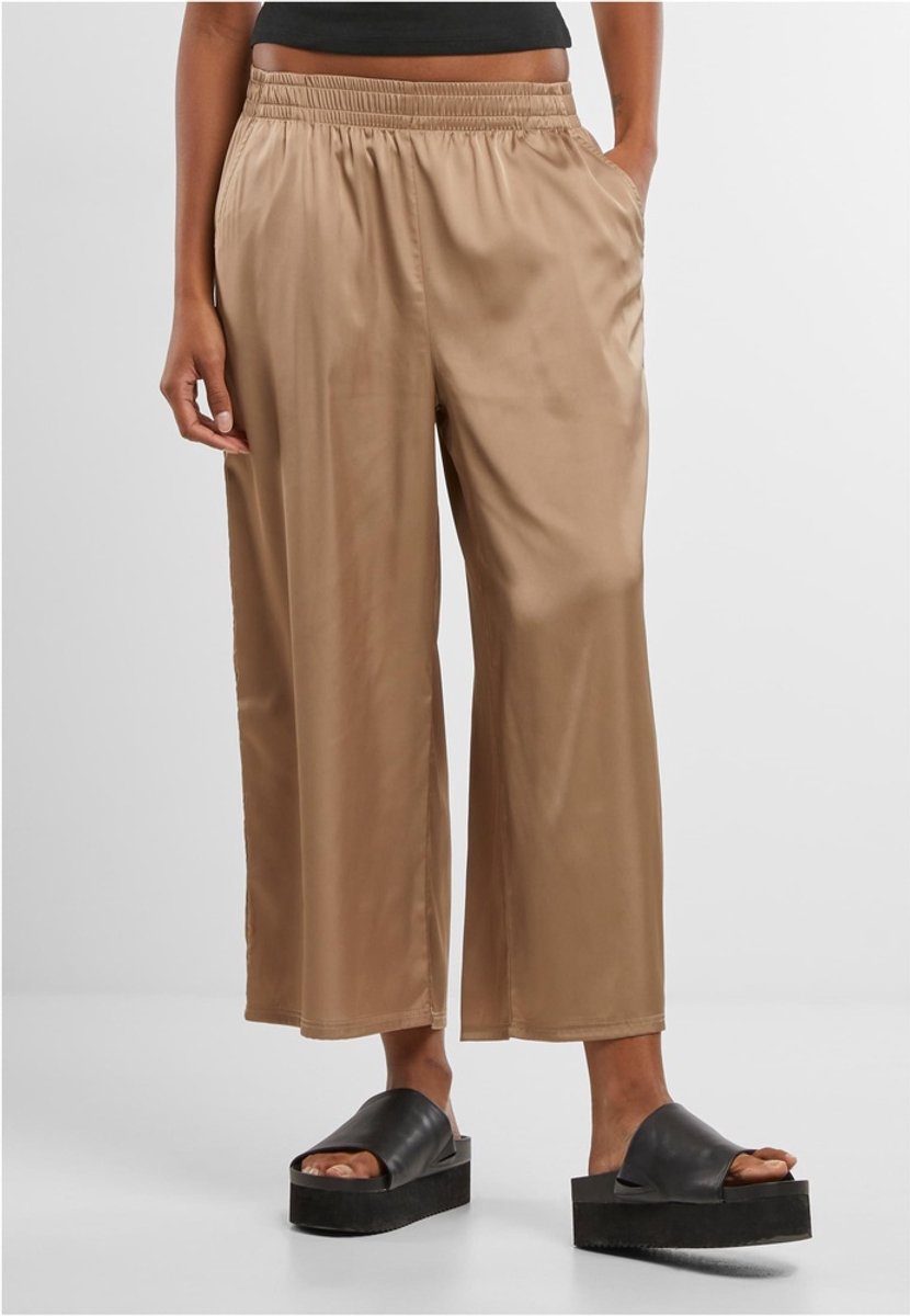Urban Classics Satin Wide Leg Culotte 5XL Paars
