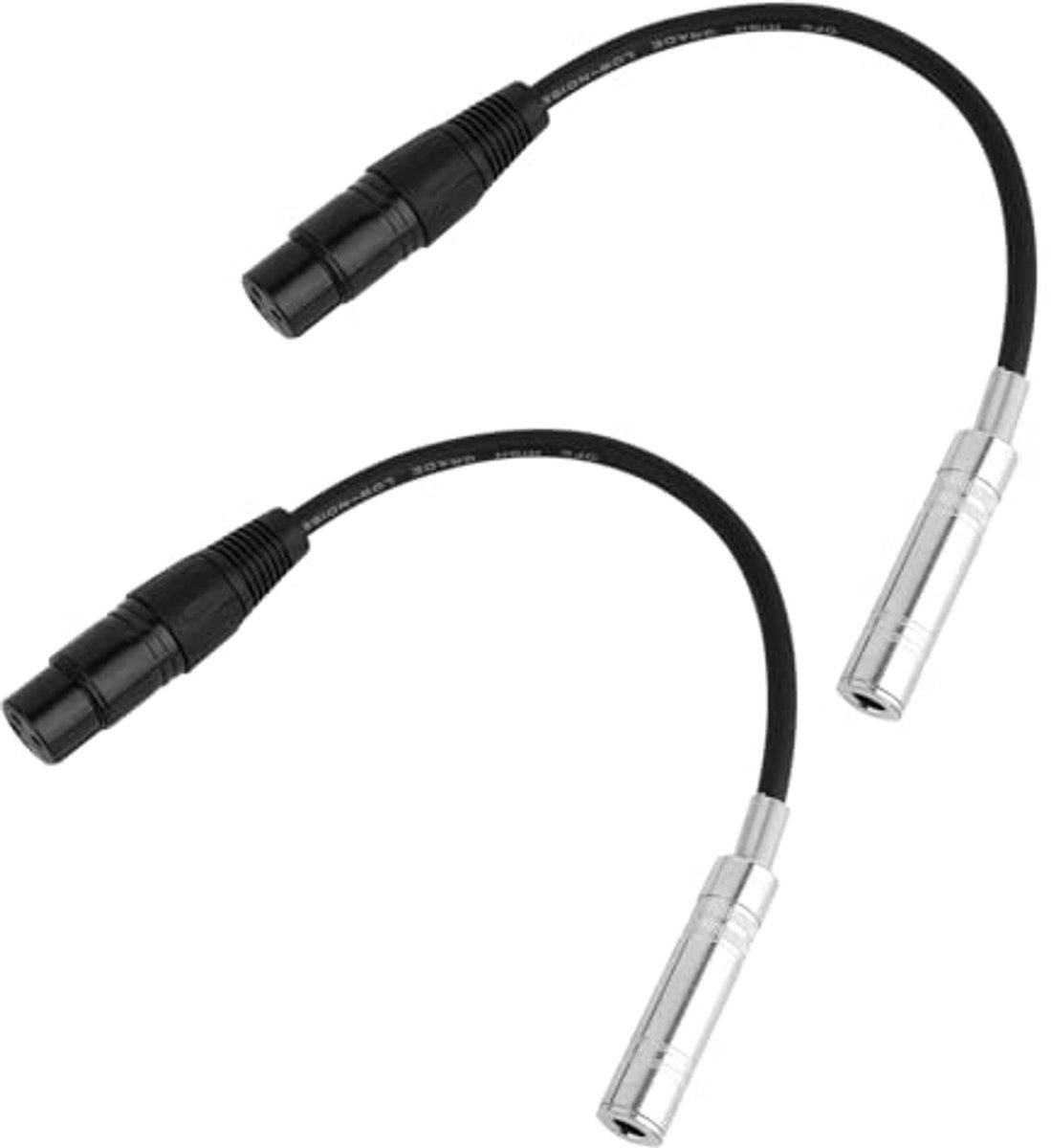 XLR Kabel - 6.35 mm TRS Adaptor - 30 cm Balans