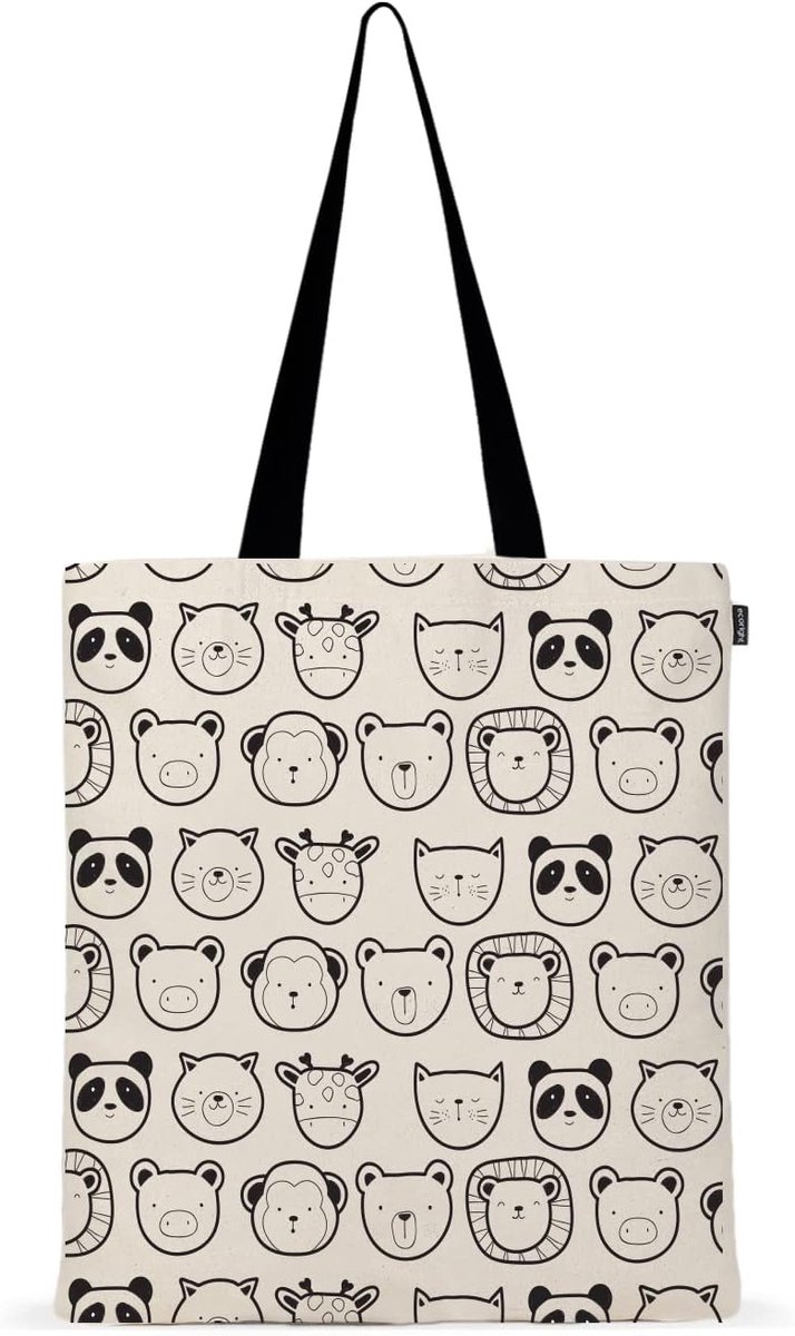 Stoffbeutel Unisex - Ethische Tote Bag van Canvas voor Dames & Heren