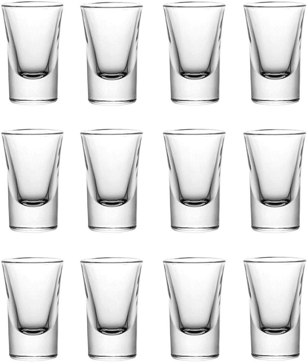 Set van 12 borrelglaasjes - Perfect voor Shots, Tequila, Vodka en Meer