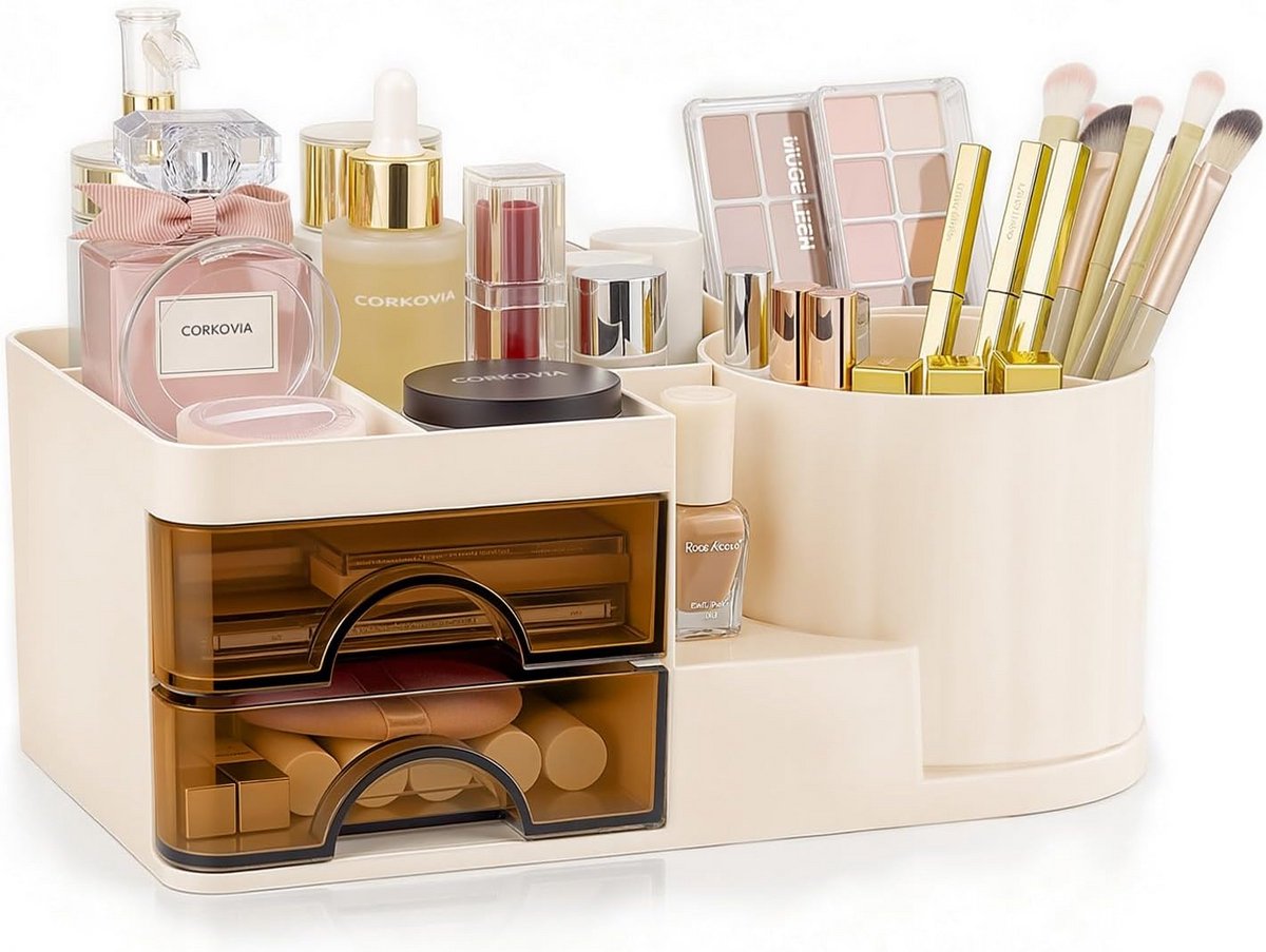 Make-up Organizer Wit - Ruimtebesparende Oplossing voor Jouw Make-up