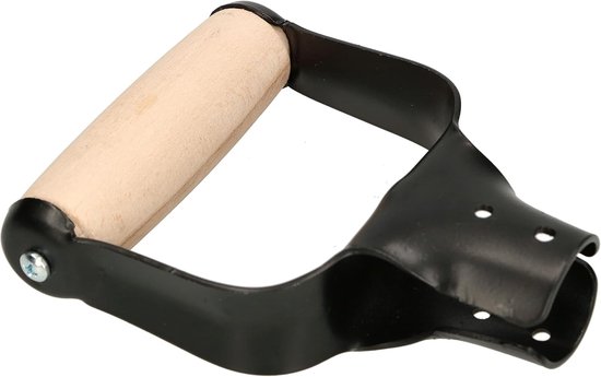 Set van 2 D-greep schoppen van hout en metaal voor 33 mm steel — afbeelding 2