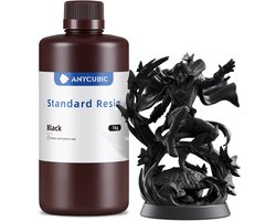 Anycubic Standard Resin Zwart 1KG – Hoge Precisie UV Resin voor LCD/DLP/SLA 3D Printers