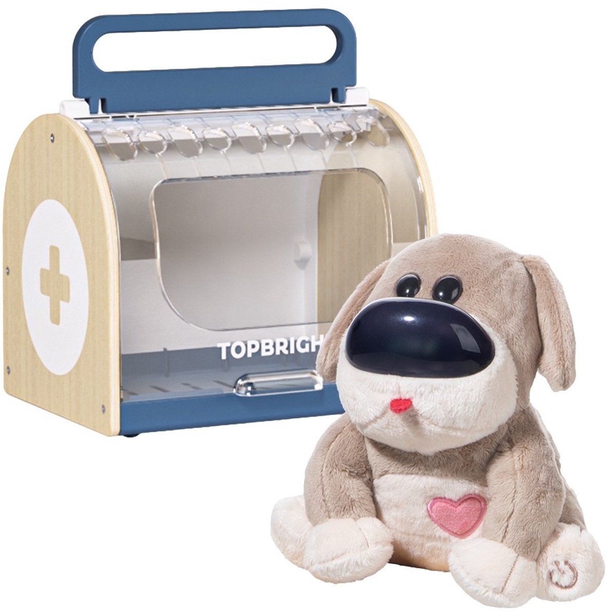 Topbright Care Pets Dr. Dog Interactieve Verzorging Knuffel - Winner baby innovation award 2026