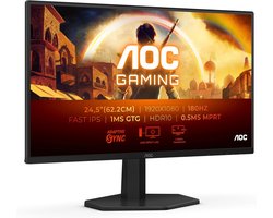 24,5 inch Gaming Monitor Full HD 180Hz 1ms IPS Compatibel met FreeSync en G-Sync