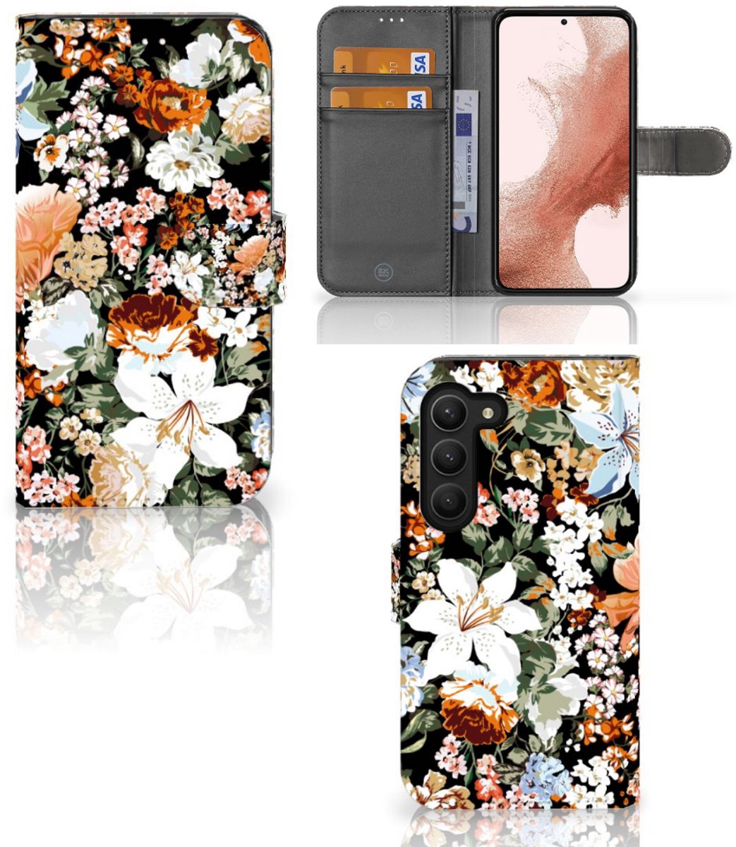 Hoesje voor Samsung Galaxy S23 Dark Flowers