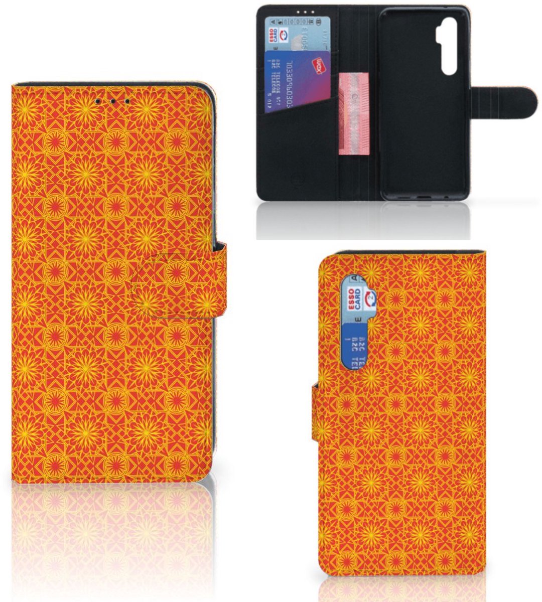 Xiaomi Mi Note 10 Lite Telefoon Hoesje Batik Oranje