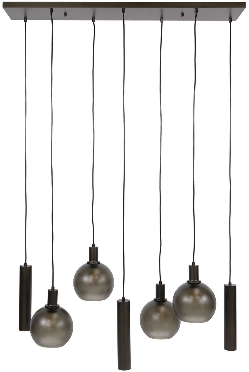 Giga Living Hanglamp Sfera Tricolore - Bruin Glas - 100x35x150cm