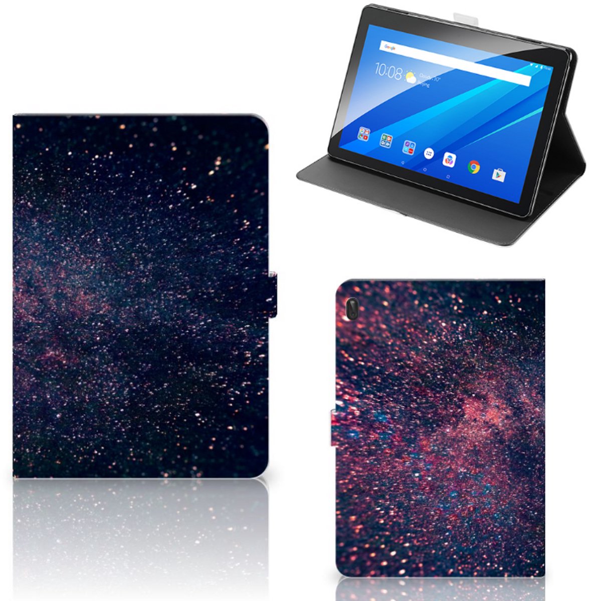 Lenovo Tab E10 Tablet Beschermhoes Stars