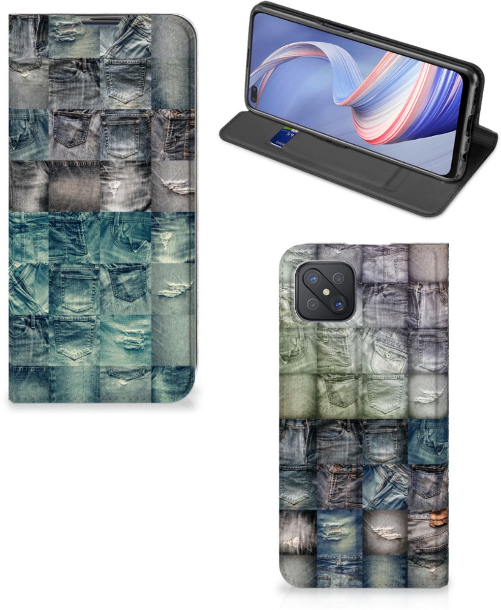 Hippe Standcase OPPO Reno4 Z 5G Spijkerbroeken