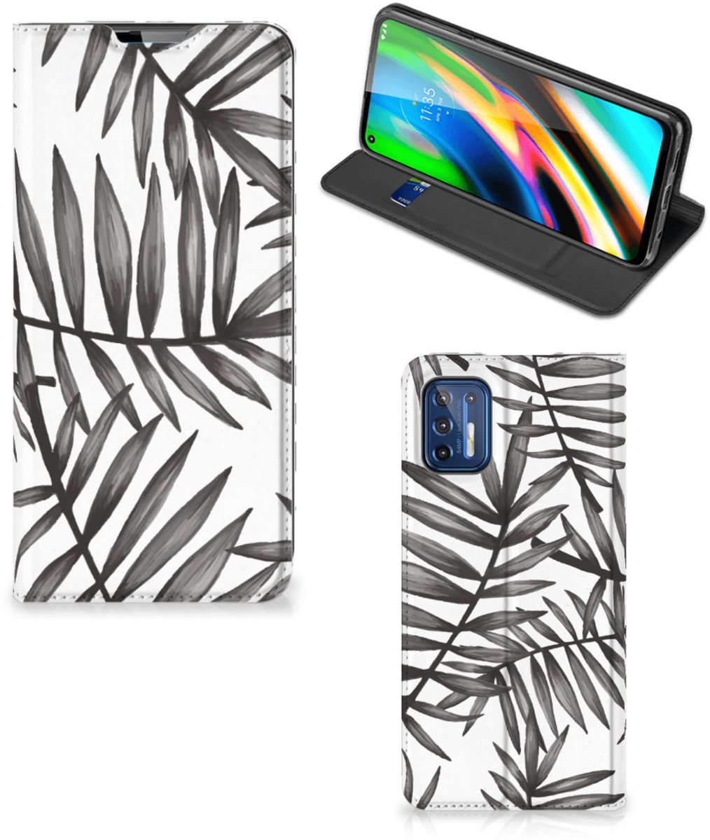 Motorola Moto G9 Plus Smart Cover Leaves Grey