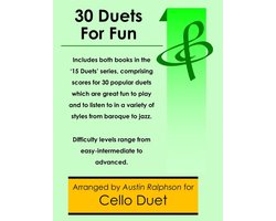 String Solos, Duets and Ensembles- 30 Cello Duets for Fun (popular classics volumes 1 and 2) - various levels