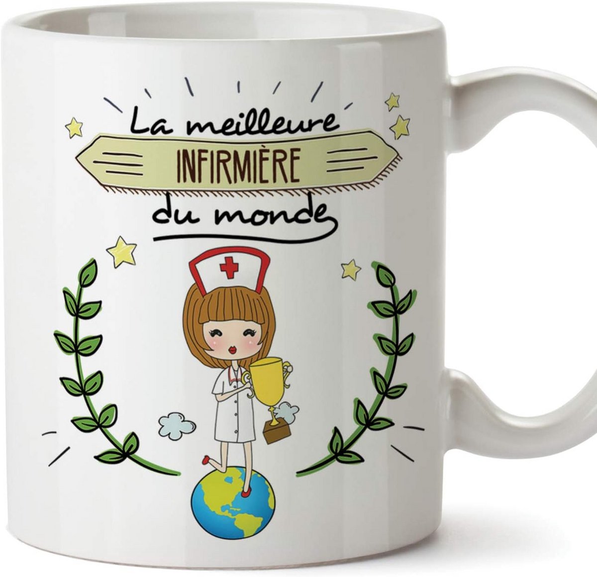 Grappige Keramische Mok - Franse Nurse Girl
