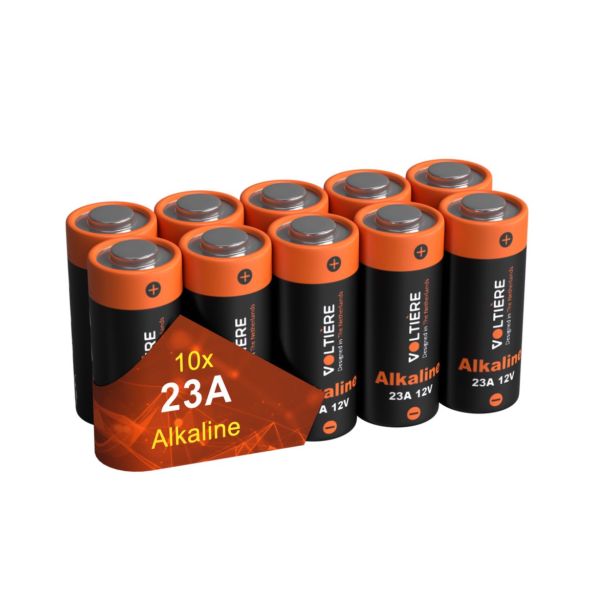 Voltière 10-Pack 23A Alkaline 12V Knoopcel Batterijen - A23/ MN21