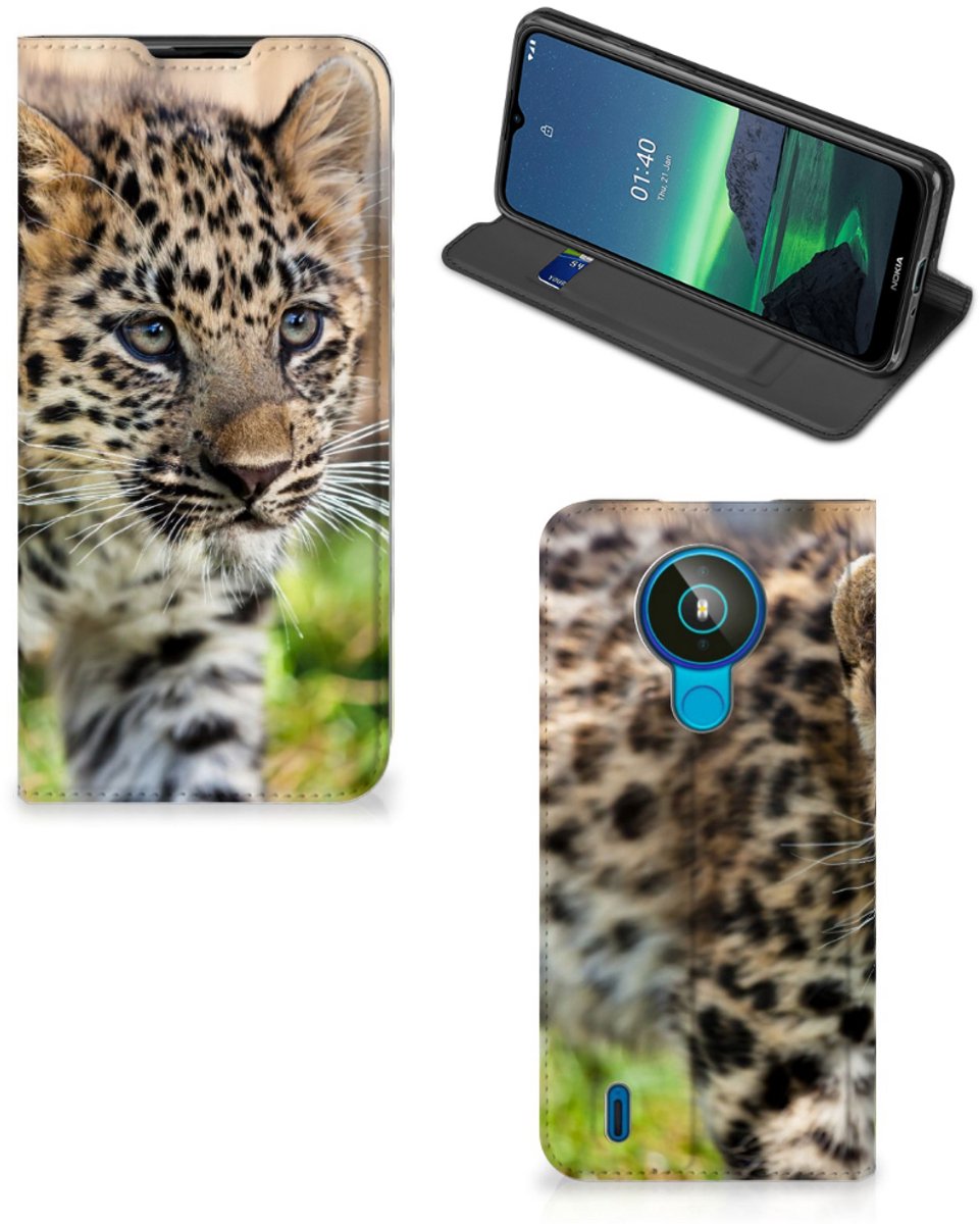 Nokia 1.4 Hoesje maken Baby Luipaard