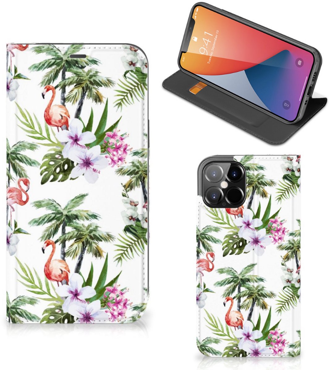 iPhone 12 Pro Max Hoesje maken Flamingo Palms