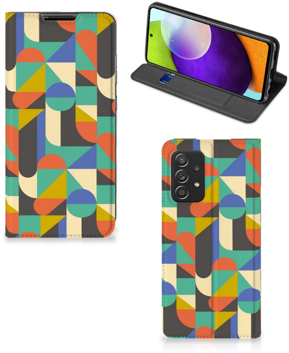 Samsung Galaxy A52 Hoesje met Magneet Funky Retro