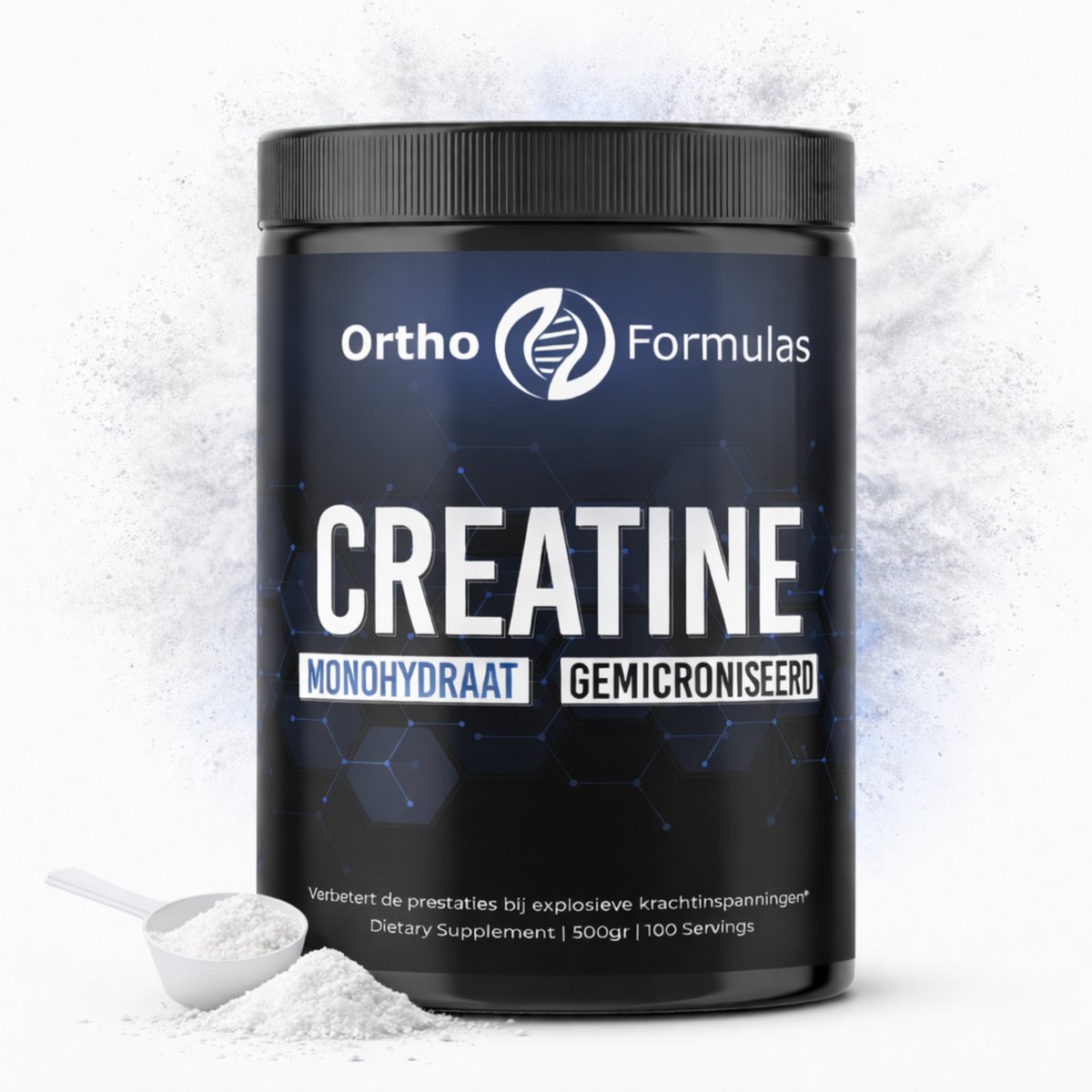 Creatine Monohydraat Poeder – Spierkracht & Fitness Support – 500 g – 200 Mesh