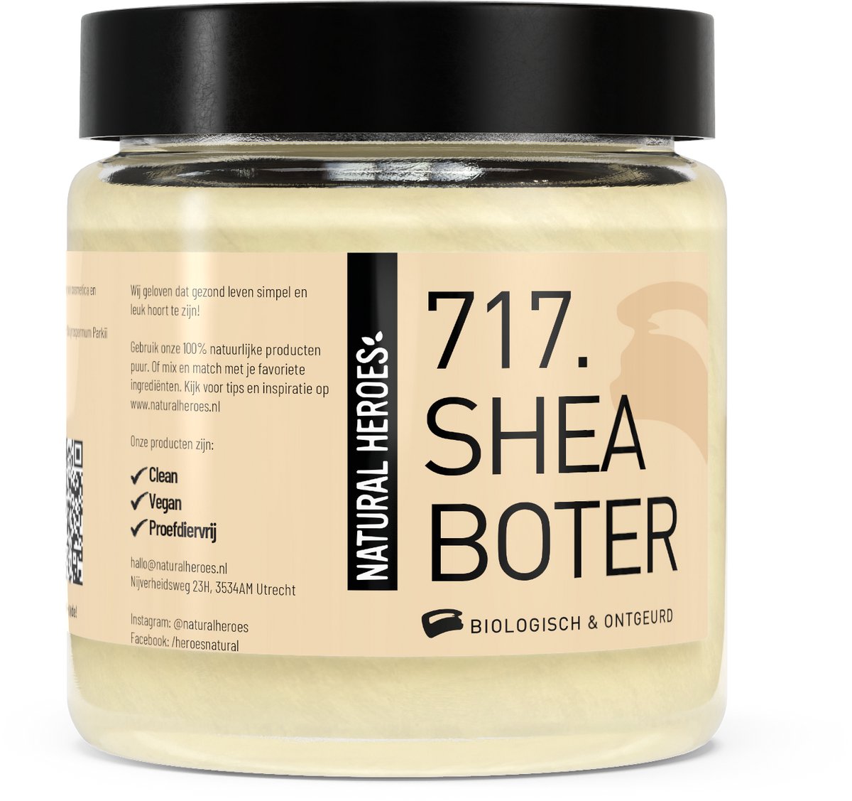 Natural Heroes - Shea Butter (Biologisch & Ontgeurd) 100 ml