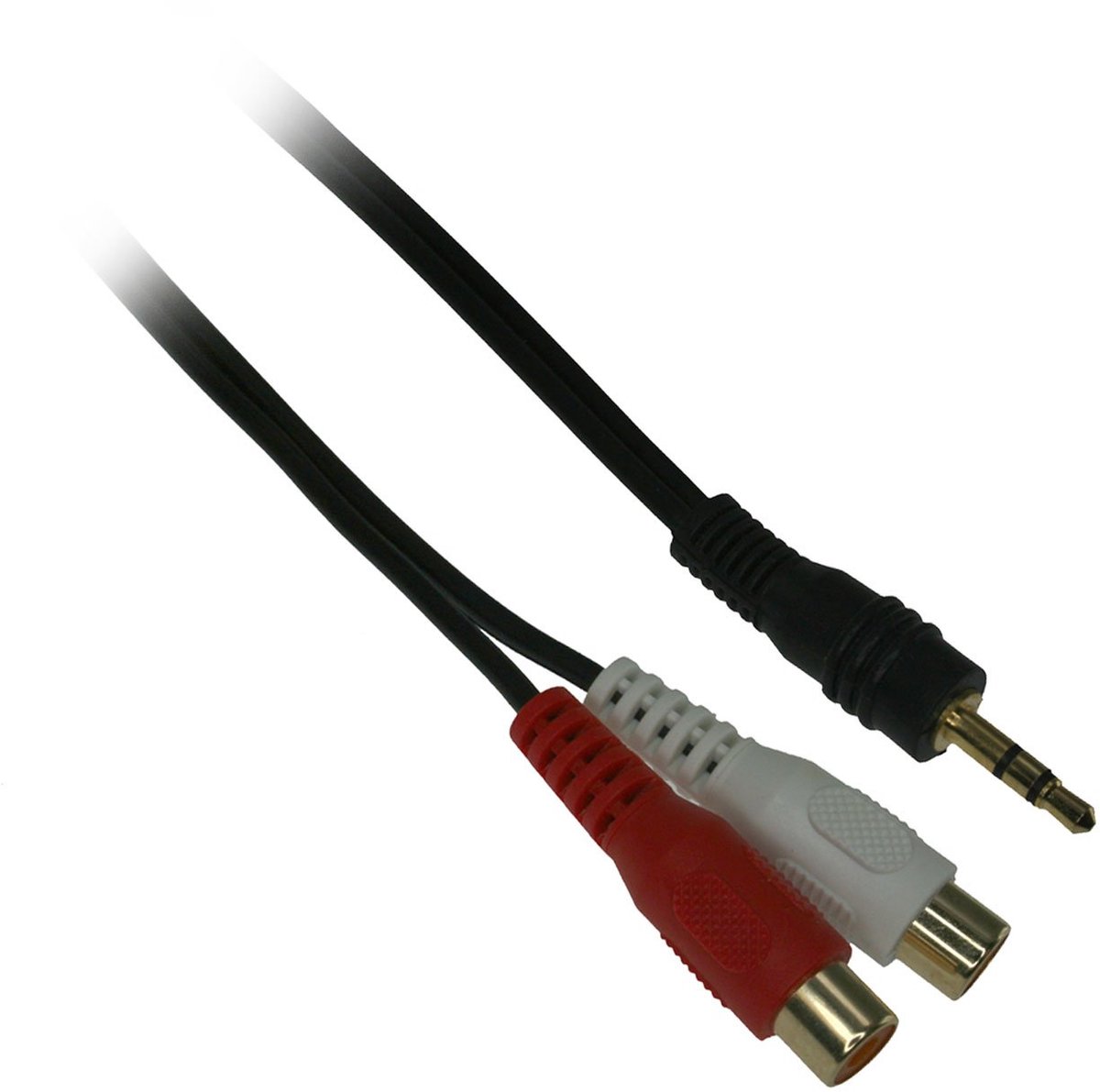3,5 mm Mannelijk naar RCA Vrouwelijk Audio Kabel - 1.8 Meter Zwart