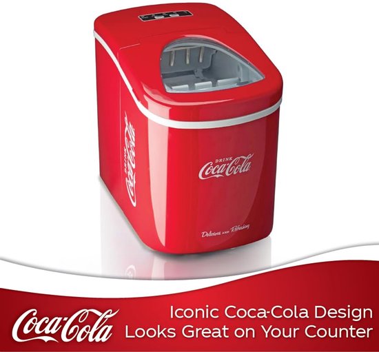 Coca-Cola ijsblokjes machine - ijsblokjes in 8-13 minuten - met flesopener - rood van Coca-Cola — afbeelding 4
