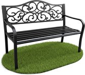 GIANTEX Tuinbank, metaal, weerbestendig, parkbank, zitbank, 2