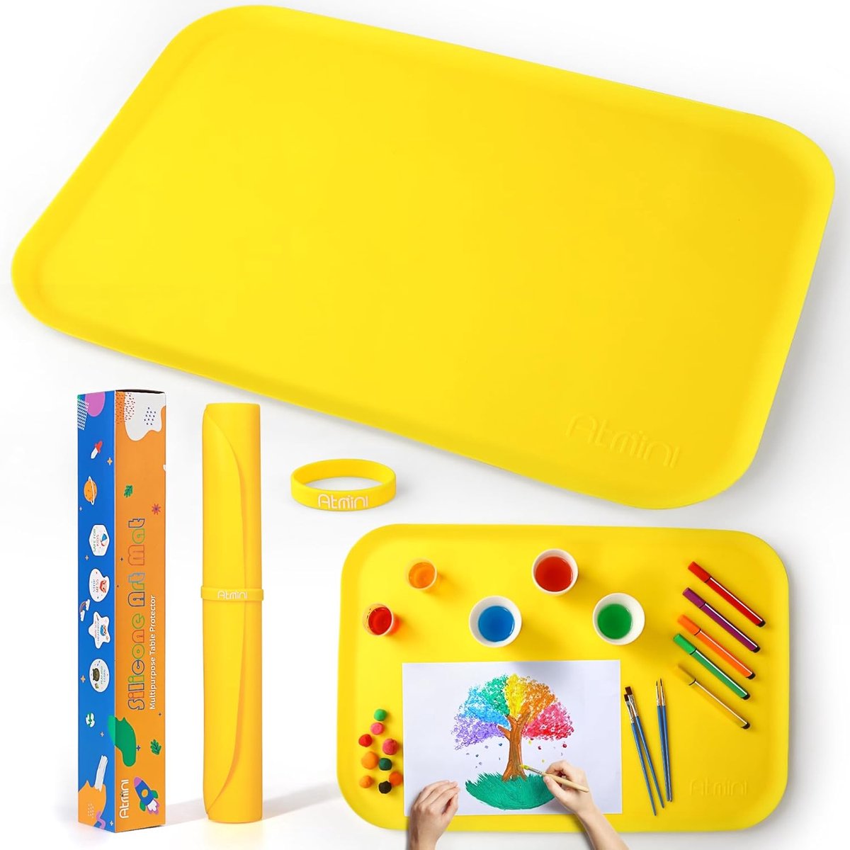 Multifunctionele Siliconen Knutselmat 24" x 16" voor Creatieve Projecten en Kunst