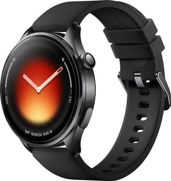 Xiaomi Watch 5 Zwart - Smartwatch - AMOLED Display - Ingebouwde GPS - Bluetooth Bellen - Hartslag en SpO2 Monitoring - 5ATM Waterbestendig - Lange Batterijduur - Android en iOS Compatibel