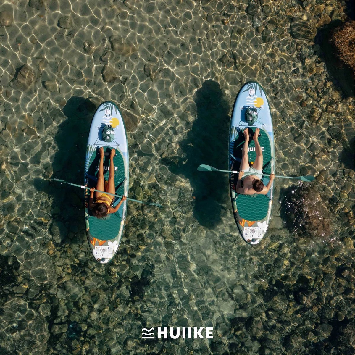HUIIKE SUP Board - Opblaasbaar Paddle Board met Accessoires, Peddel, Vinnen, Pomp - Stand Up Paddle met Hoge Stabiliteit - 305 x 84 x 15 cm - Max. 130 kg – foto 8