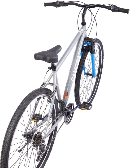 BAMCBASE Mountainbike - 29 Inch - 21 Versnellingen - Hardtail MTB voor Heren & Dames - V-Brakes - Grijs - Geschikt voor buitenactiviteiten in de lente van Bamcbase — afbeelding 3