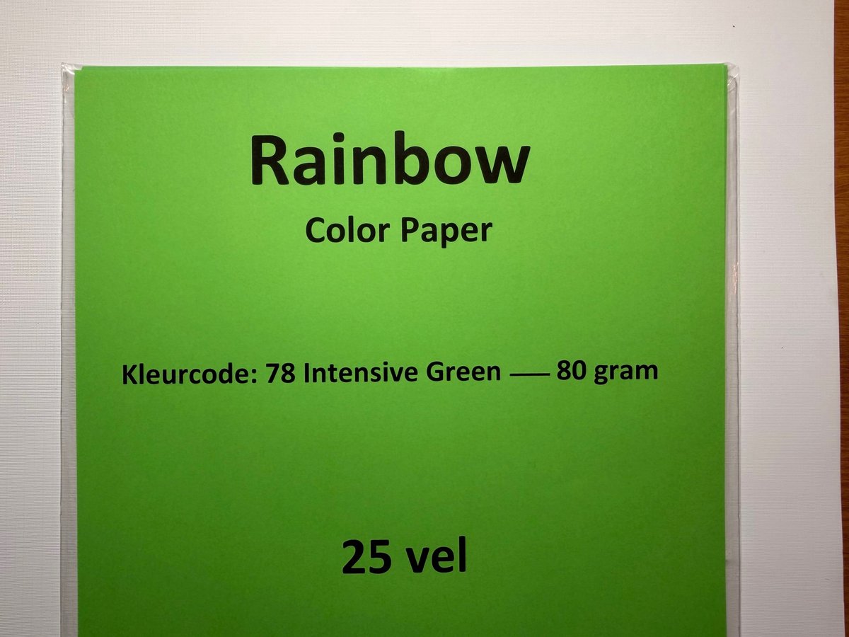 Rainbow Kl-78 intense groen 80 gram papier