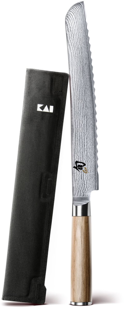Kai Shun Classic White Set, 2-delig, broodmes, mes, mesbeschermer, DM0705W-W24