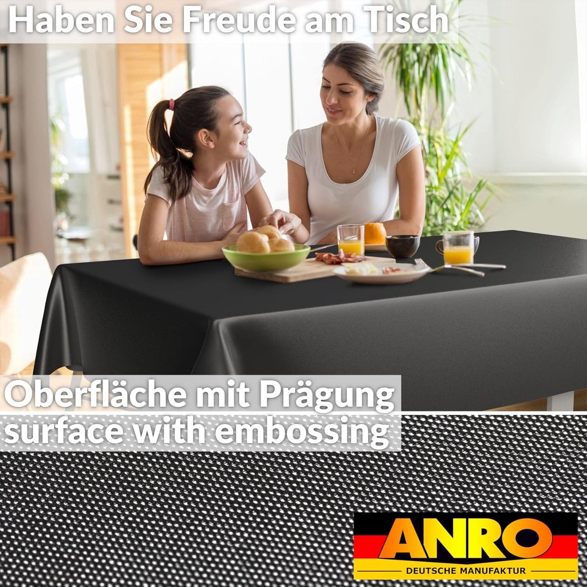 Afwasbaar Tafelkleed Vierkant 140x140 cm - Waterdicht Tafelzeil voor Binnen & Buiten